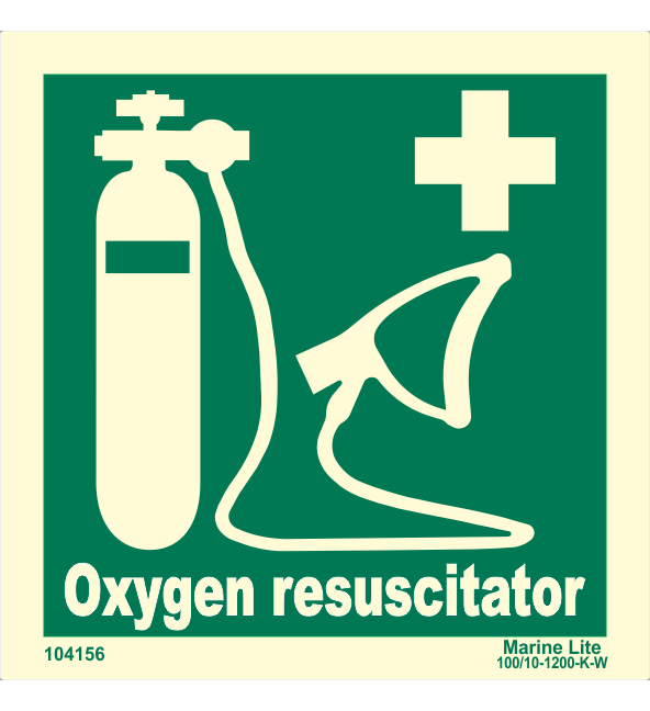 RESUSCITATOR (15x15cm) Phot.Vin. IMO sign 104156